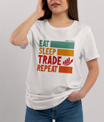 Load image into Gallery viewer, Eat Sleep Trade Repeat Women&#39;s T-Shirt
